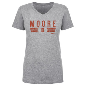 Elijah Moore Women's V-Neck T-Shirt | 500 LEVEL