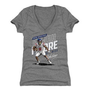 Elijah Moore Women's V-Neck T-Shirt | 500 LEVEL